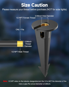 Makergroup ground stake replacement for reliable outdoor pathway lights.