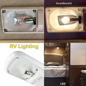 Makergroup rv-outdoor-lighting-12v-bulb image demonstrates compact power for travel trailers.