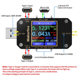 MakerHawk tester shows two-way detection for correct orientation and flow