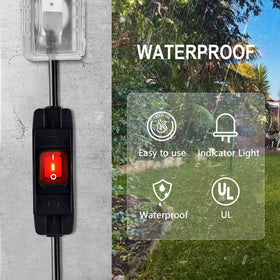 Makevivi deck or fountain setup using the outdoor switch extension cord.
