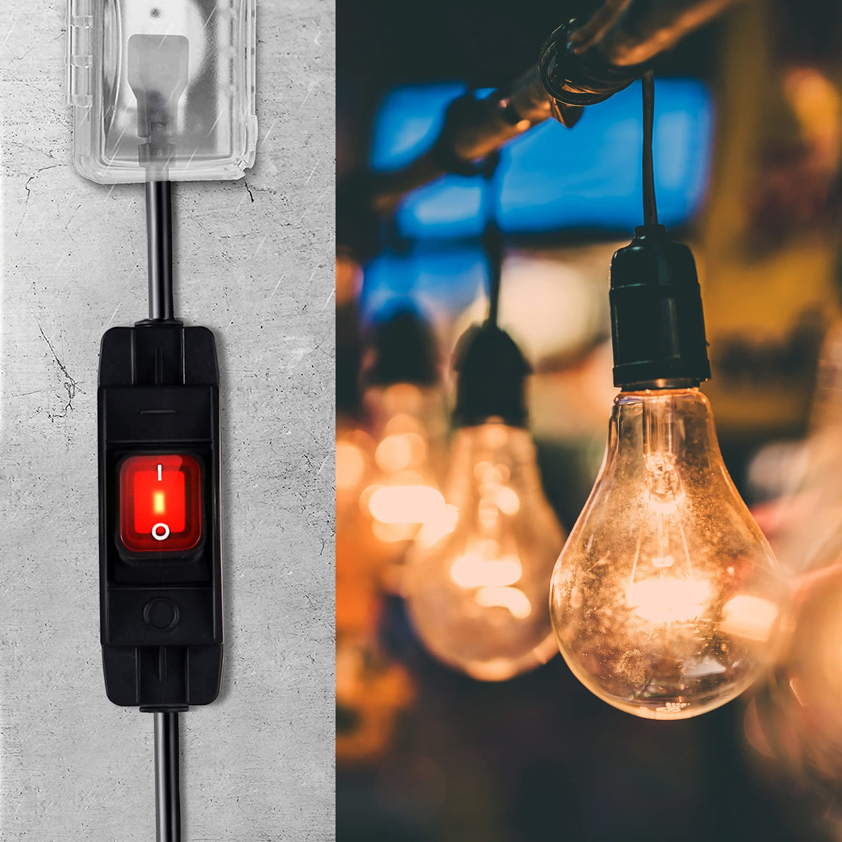Makevivi durable plug housing and switch built for long-lasting outdoor performance.