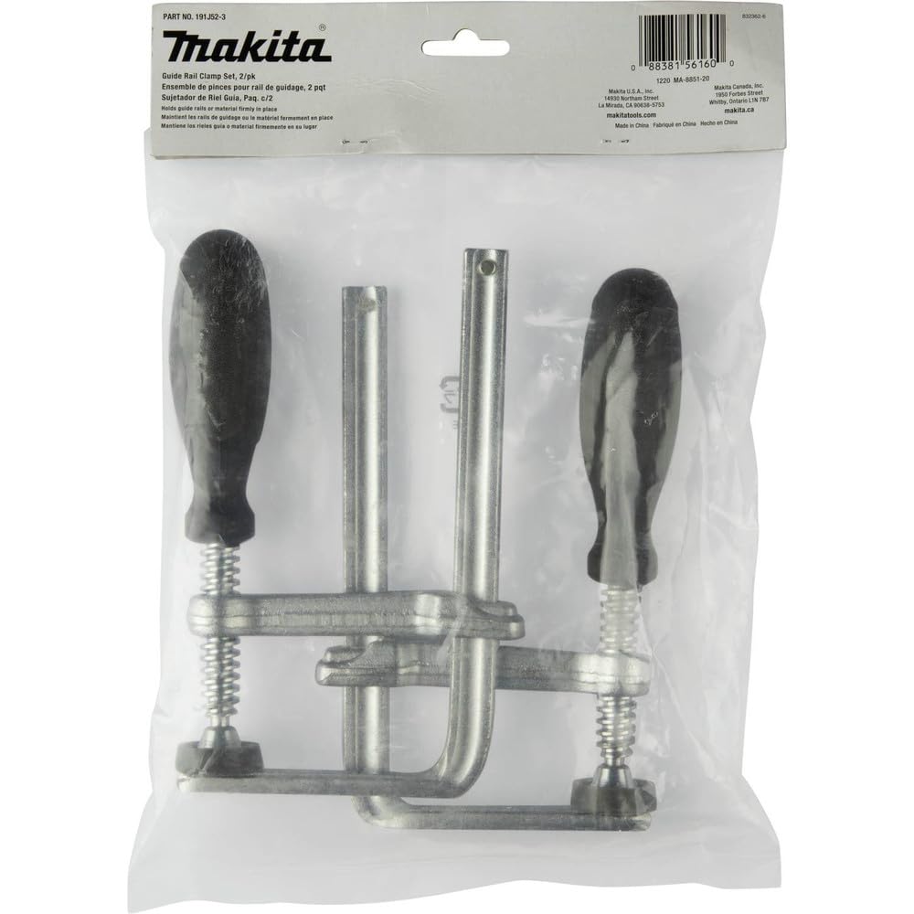 Makita 191J52-3 two clamps in box ready for portable projects