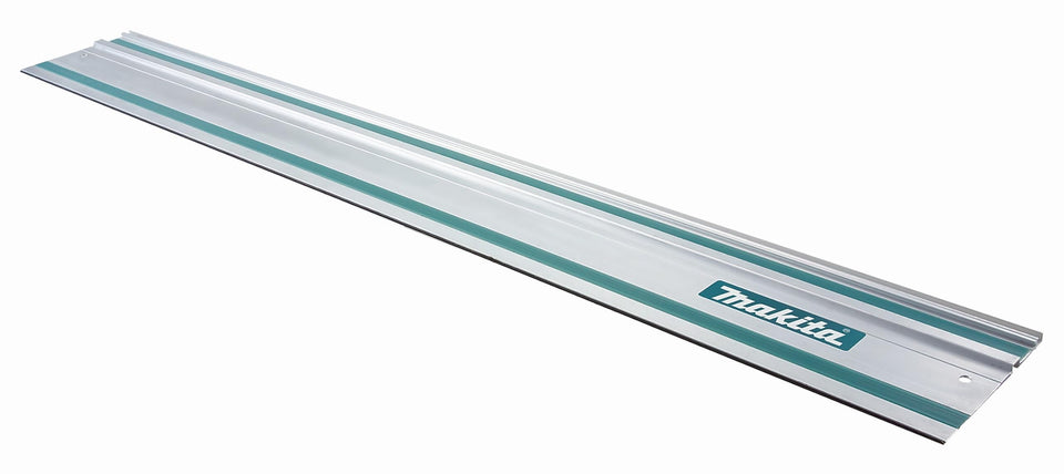 Makita 55-inch guide rail side view for precise straight cuts on large panels