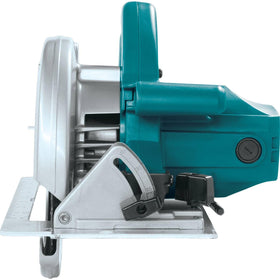 Makita 5007F bevel scale close-up showing precise angle readings.