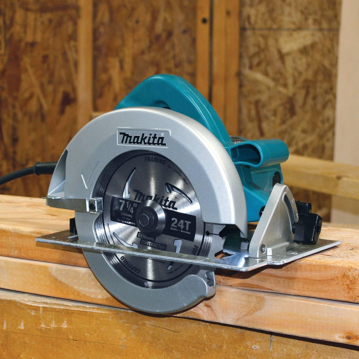 Makita 5007F long cutting capacity 2-3/8 inches at 90 degrees.