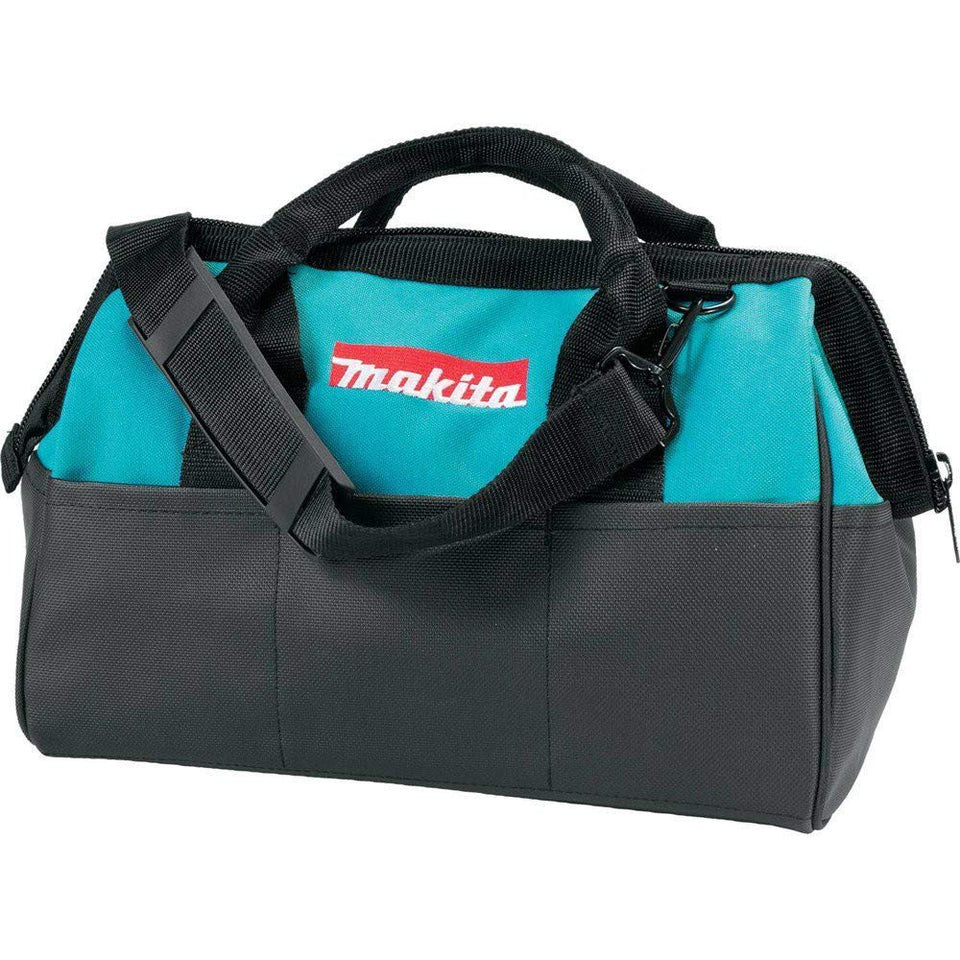 Makita 831253-8 contractor bag front view showing durable fabric for tough job sites.