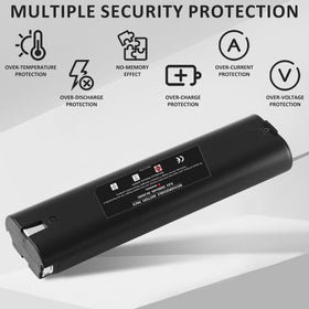Makita 9.6V tools powered by Munikind replacement battery.