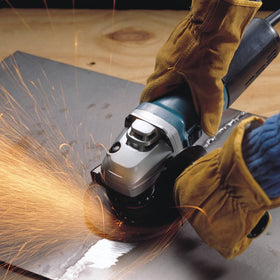 Makita 9564CV 13-amp motor delivers powerful performance in a compact tool.