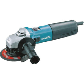 Makita 9564CV with SJS mechanical clutch protecting gears during heavy grinding.