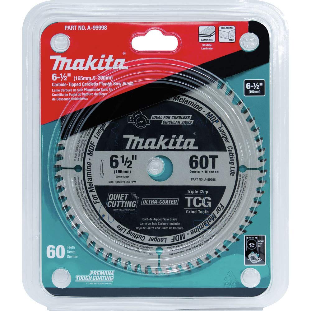 Makita A-99998 with TCG teeth for smoother MDF and laminate cuts.