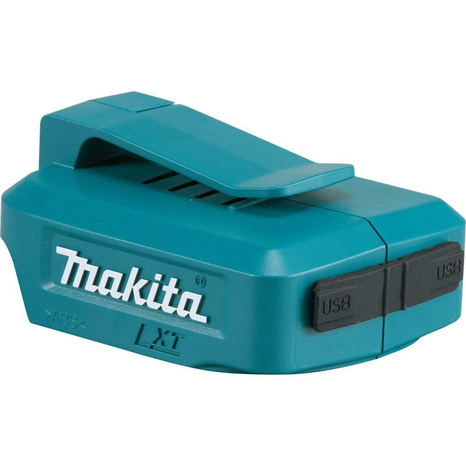 Makita ADP05 belt clip keeps the power source secure on your belt for hands-free operation.