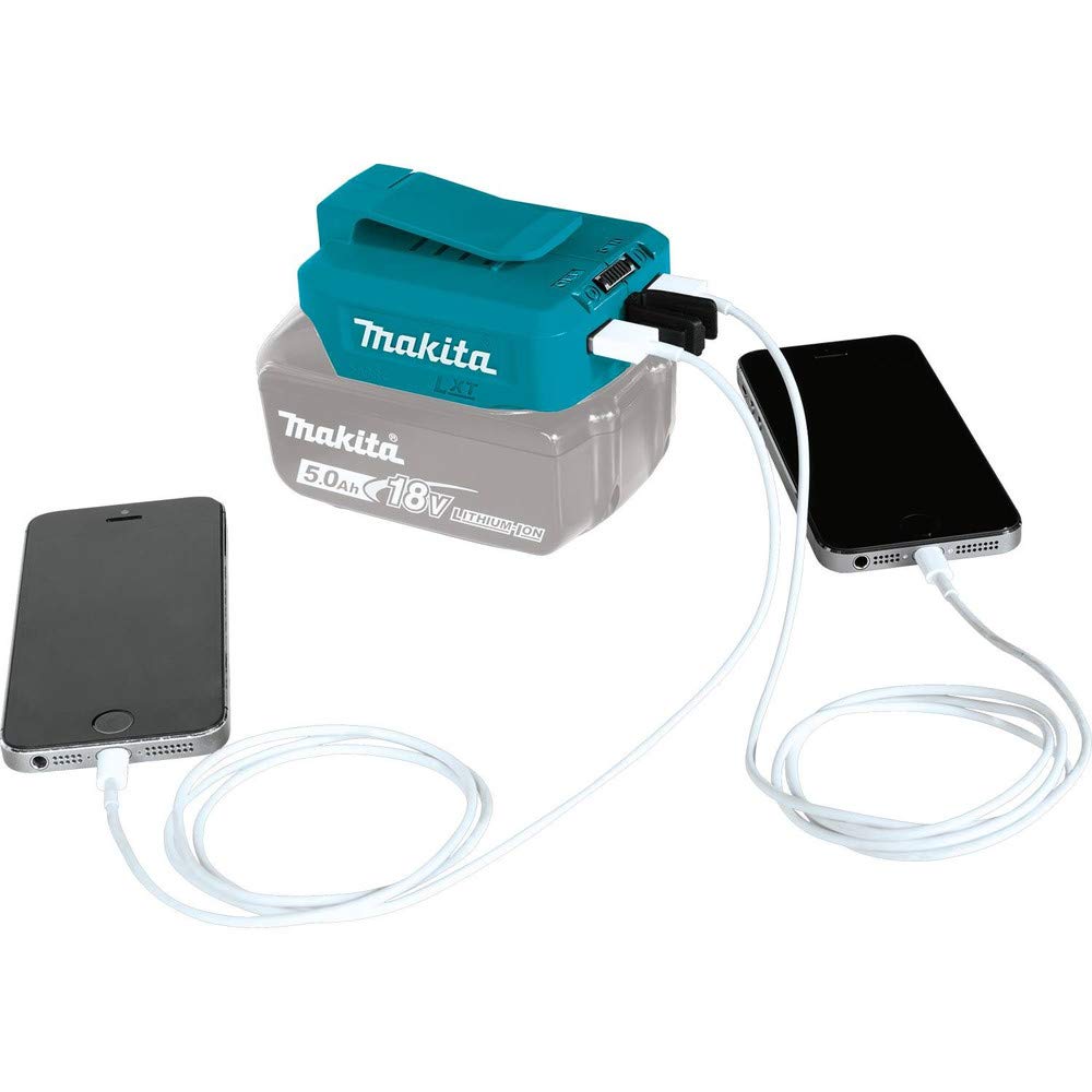 Makita ADP05 rubber covers protect the unit in dusty environments.