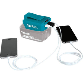 Makita ADP05 rubber covers protect the unit in dusty environments.