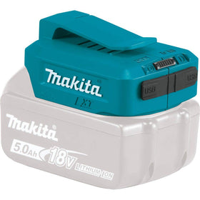 Makita ADP05 USB ports provide quick charging for tools or devices.