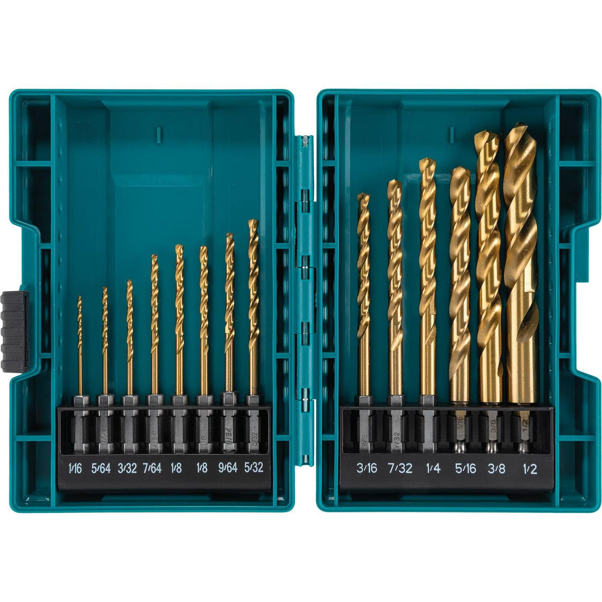 Makita B-65399 titanium drill bits set with TiN coating for longer life