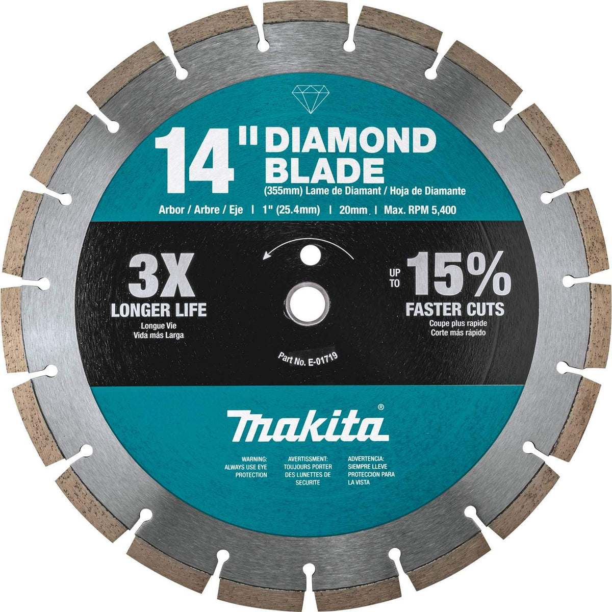 Makita B-69646 laser welded joint ensures strongest connection for reliable performance.