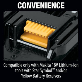 Battery performs reliably in cold temperatures for steady power.