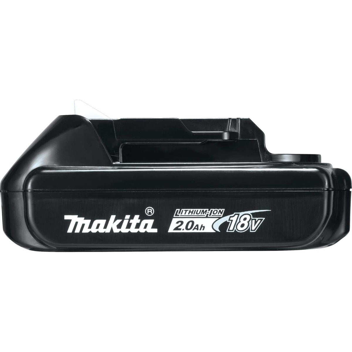 Makita BL1820B-2 LED indicator close-up for battery status.
