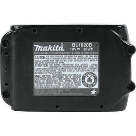 Makita BL1820B powering 18V tools for longer runtime.