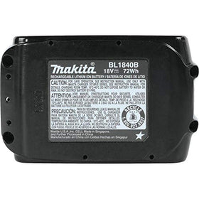 Makita BL1840B-2 in-tool installation for cordless performance