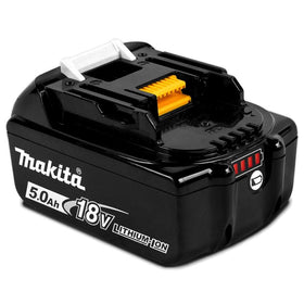 Makita BL1850 18V 5Ah battery for reliable power across tools.