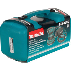 Makita BO5030K rubberized grip enhances comfort and control during use