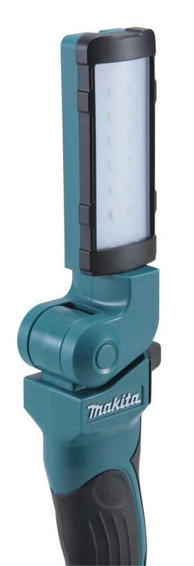 Makita DML801 folding head with adjustable angles for versatile illumination.