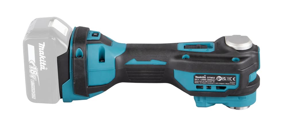 Makita DTM52Z variable speed control adapts to different materials.