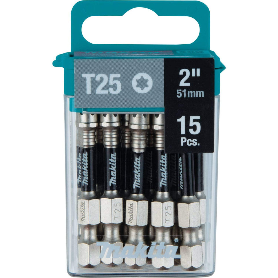 Makita E-01074 Impact XPS T25 Torx 2-in bit close-up with precision tip and corrosion resistance