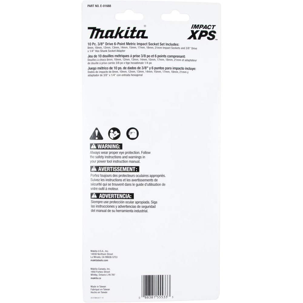Makita E-01688 storage boot image keeps sockets organized and portable on site.