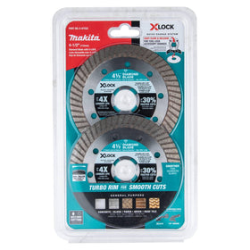 Diamond segments with reduced vibration on Makita blade