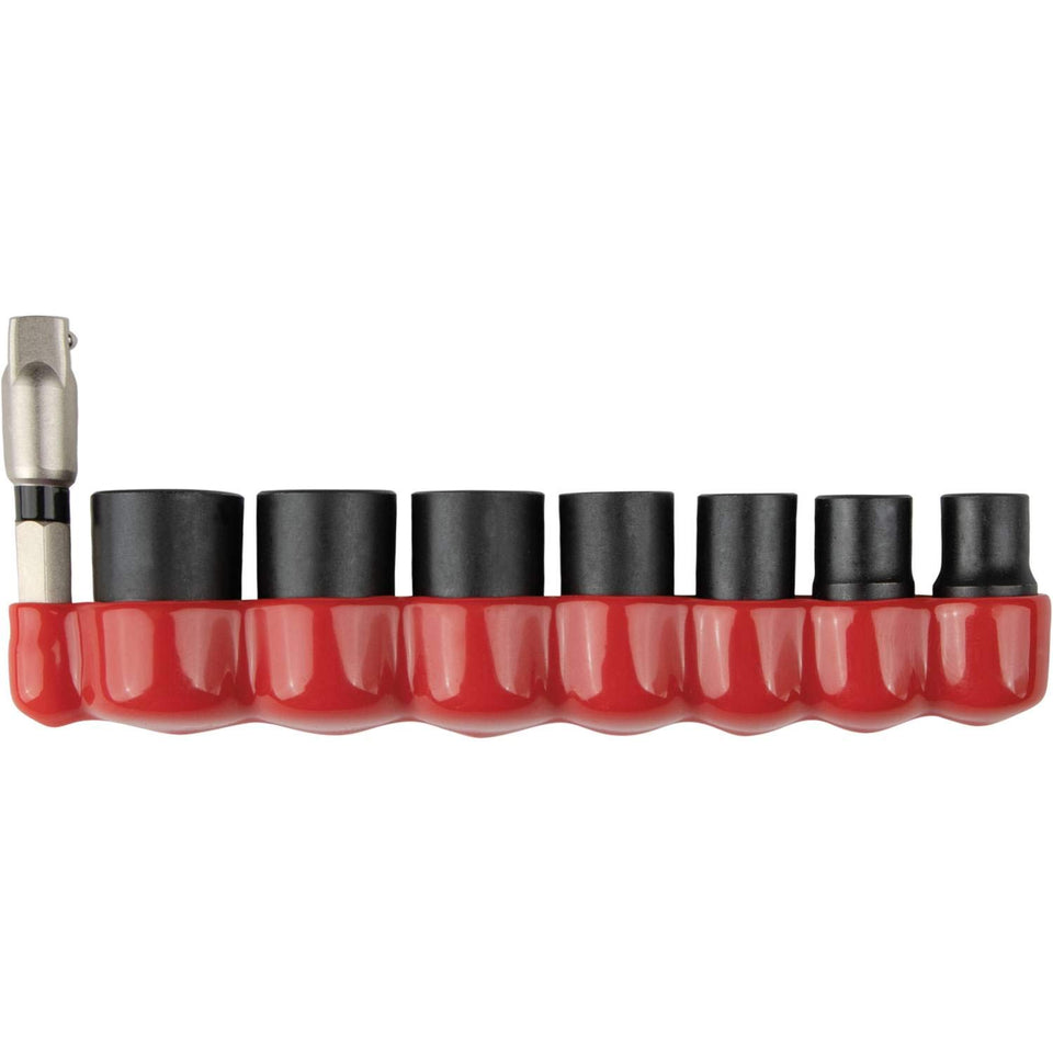 Makita E-01694 quarter-inch drive 6-point metric sockets for heavy torque tasks.