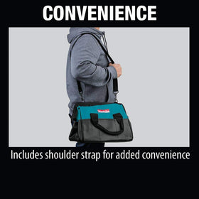 Makita industrial fabric detail image highlighting tough material
