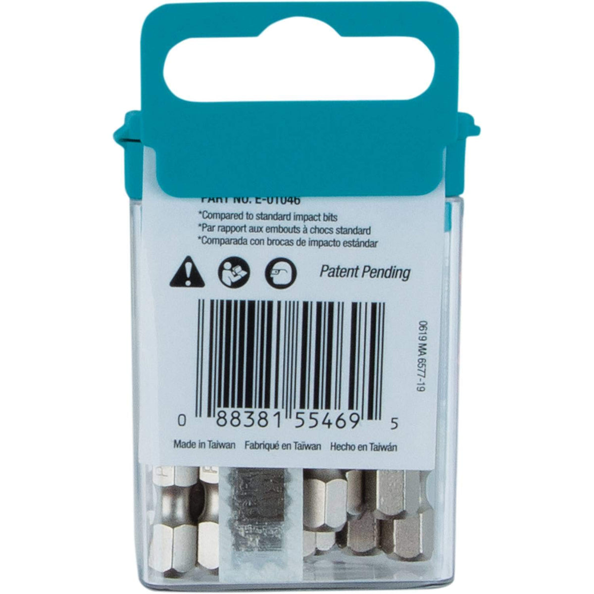 Makita Impact XPS pulse torsion rings help disperse energy for longer tip life.