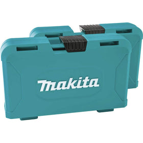 Makita Impactx 100 Pc Driver Bit Set close-up tips show precision and superior fit.