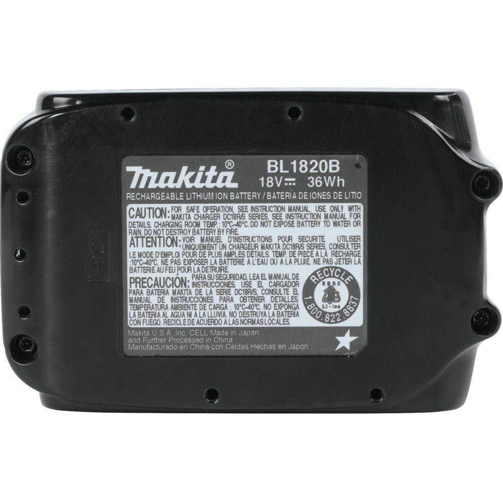 Makita Rapid Optimum Charger view with built-in fan cooling.