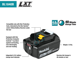 Makita Star Protection system communicates with battery to guard against overload.