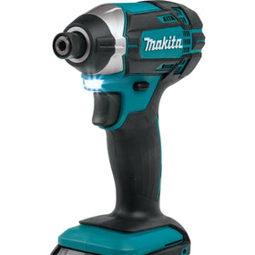 Makita XDT11Z 4-pole motor delivers steady torque.