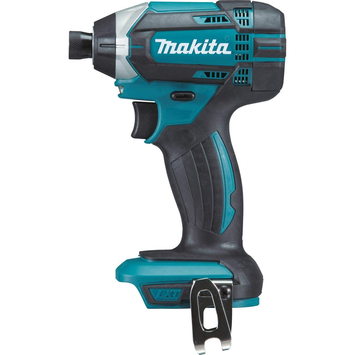 Makita XDT11Z LED work light brightens dark joints and work areas.