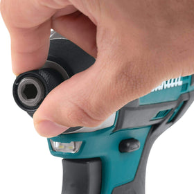 Makita XDT11Z lightweight tool reduces operator fatigue.