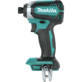 Close-up of Makita XDT13Z brushless motor highlighting cooler operation