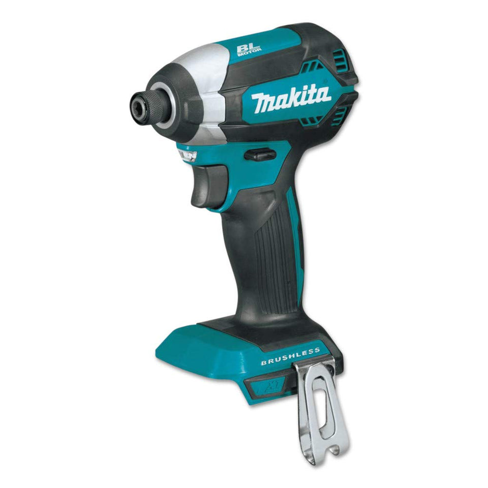 Makita XDT13Z brushless motor overview showing efficiency and power