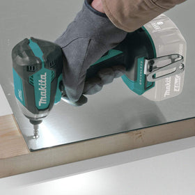 Makita XDT13Z LED work light brightening dark areas