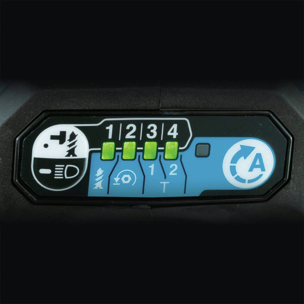 Makita XDT19Z four-speed settings for tailored applications.