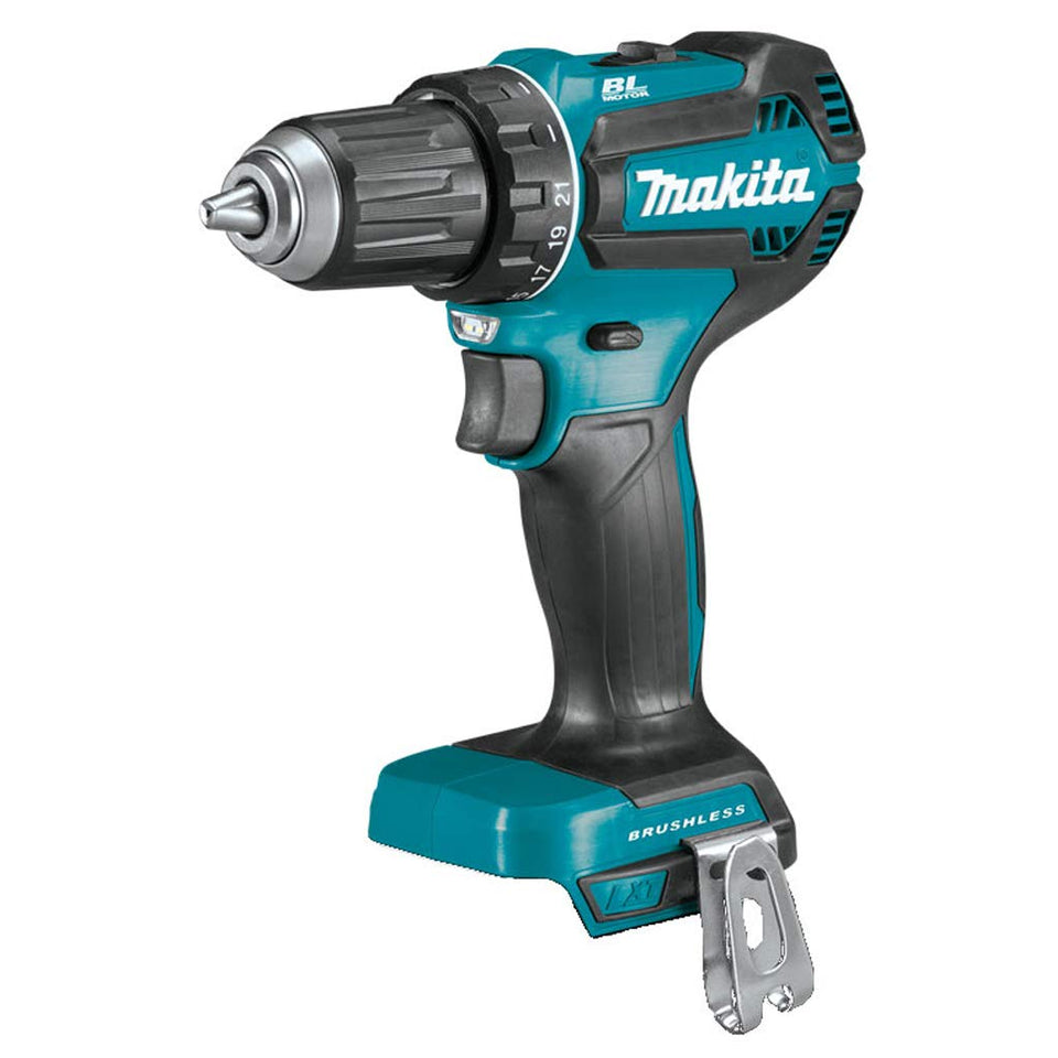Makita XFD13 compact design enables precise drilling in tight spaces.