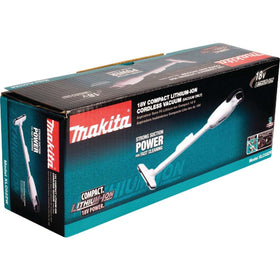 Makita XLC02ZW ergonomic design offers comfortable handling during extended cleaning
