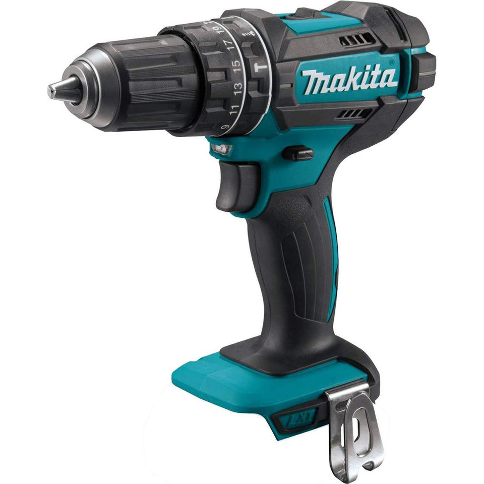 Makita XPH10Z compact design enhances balance for comfortable drilling in tight spaces