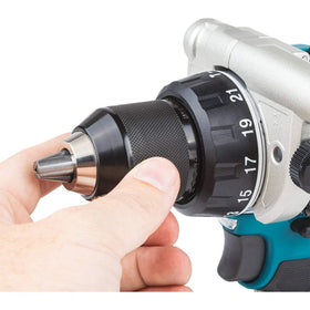 Makita XPH14Z two-speed transmission supports versatile drilling and fastening.