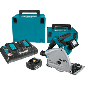 Makita XPS01PTJ dual-battery plunge saw for cordless site work