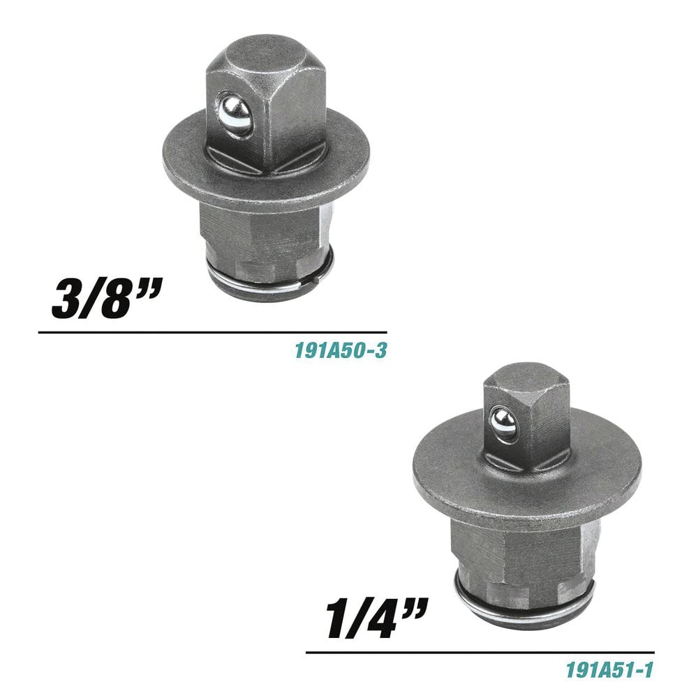 Built-in LED light on Makita XRW01Z improves visibility.